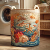 Quilted Laundry Basket – Nautical Motif