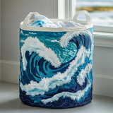 Quilted Laundry Basket – Marine Motif