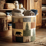 Quilted Laundry Basket – Natural Landscape
