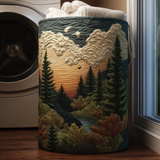 Quilted Laundry Basket – Natural Landscape