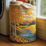 Quilted Laundry Basket – Natural Landscape