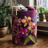 Quilted Laundry Basket – Tropical Motif