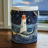 Quilted Laundry Basket – Lighthouse Sea