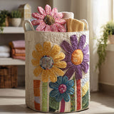 Quilted Laundry Basket – Vintage Flowers