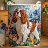 Quilted Laundry Basket – Floral Pattern