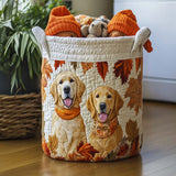 Quilted Laundry Basket – Floral Pattern