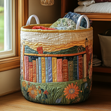Quilted Laundry Basket – Floral Pattern