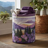 Quilted Laundry Basket – Floral Pattern
