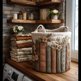 Quilted Laundry Basket – Floral Pattern