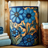 Quilted Laundry Basket – Floral Pattern