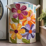 Quilted Laundry Basket – Floral Patchwork