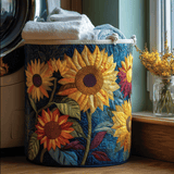 Quilted Laundry Basket – Floral Pattern