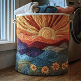 Quilted Laundry Basket – Floral Pattern