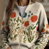 Brianna - Wildflower Meadow Zip Cardigan